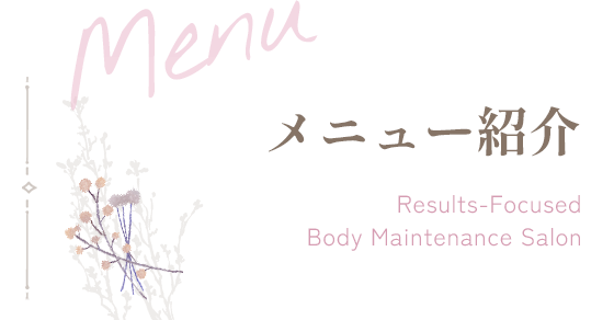 メニュー紹介